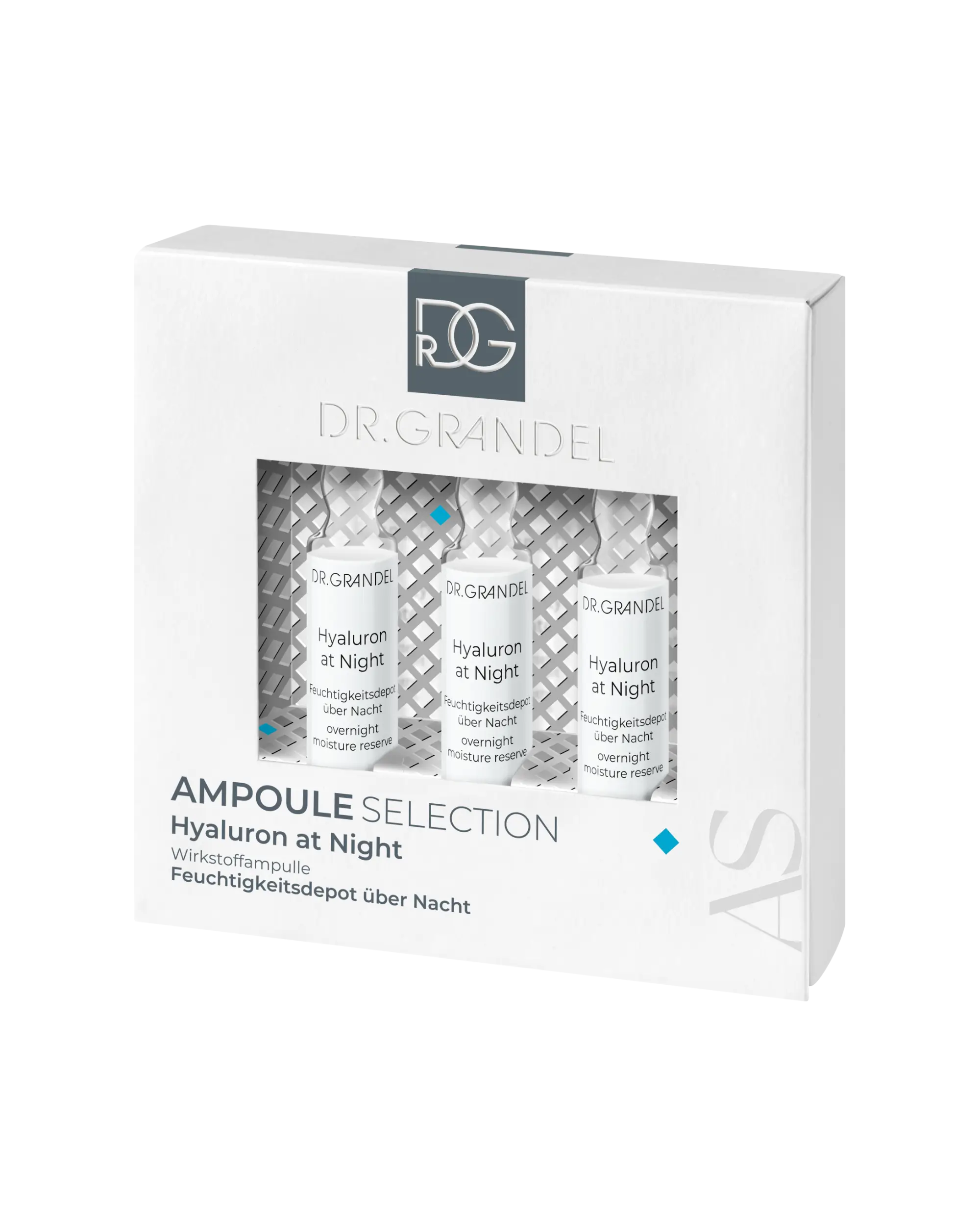 DR. GRANDEL aktyvių ingredientų koncentrato ampulės HYALURON AT NIGHT, 3x3 ml