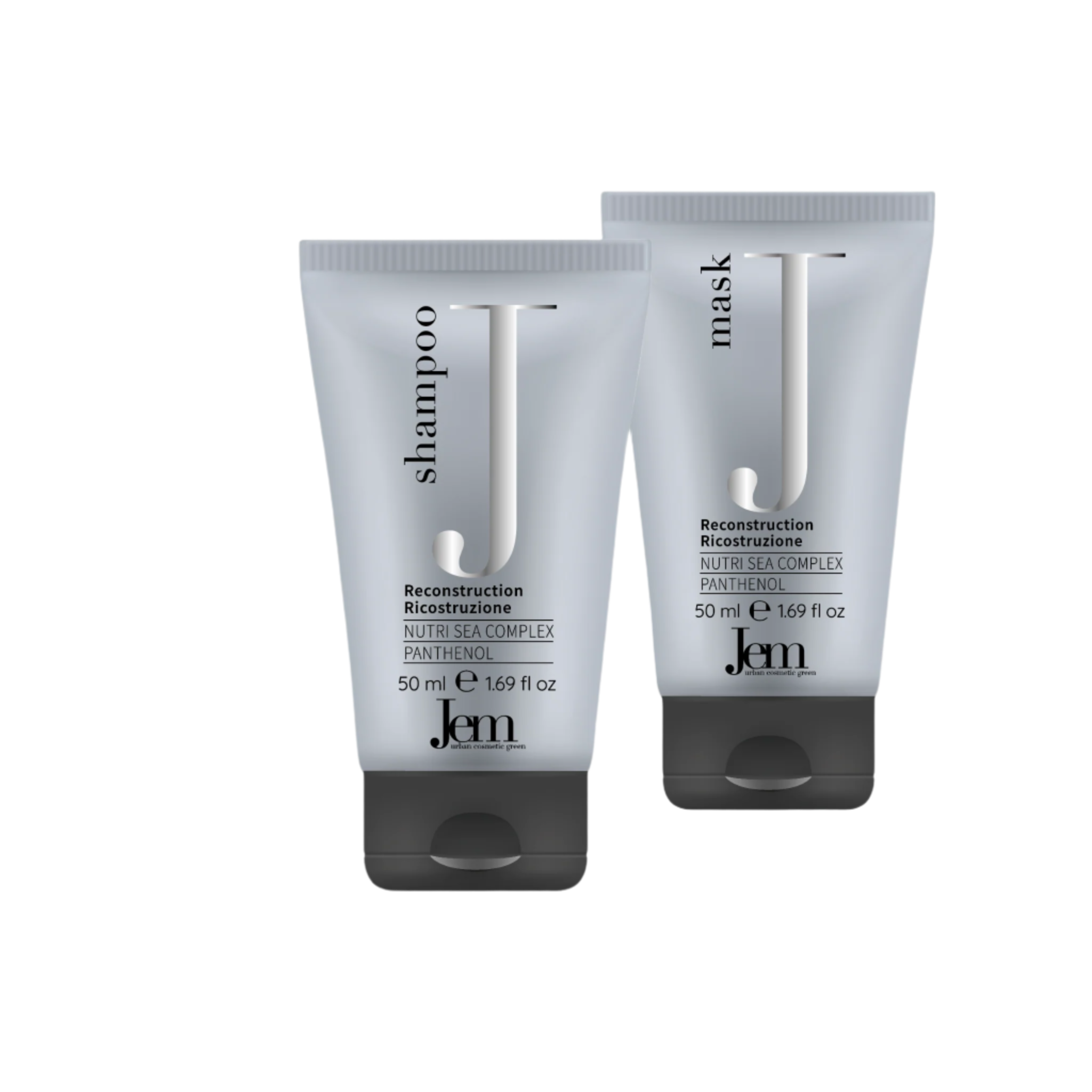 JEM RECONSTRUCTION atkuriamojo poveikio rinkinys, šampūnas ir kaukė, 2x50 ml