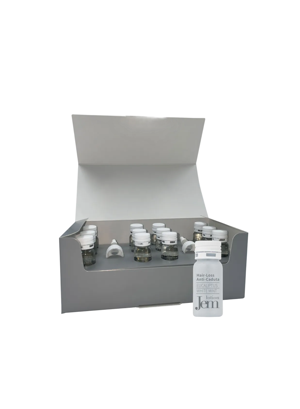 JEM HAIR LOSS losjonas silpniems, slenkantiems plaukams, 12x10 ml