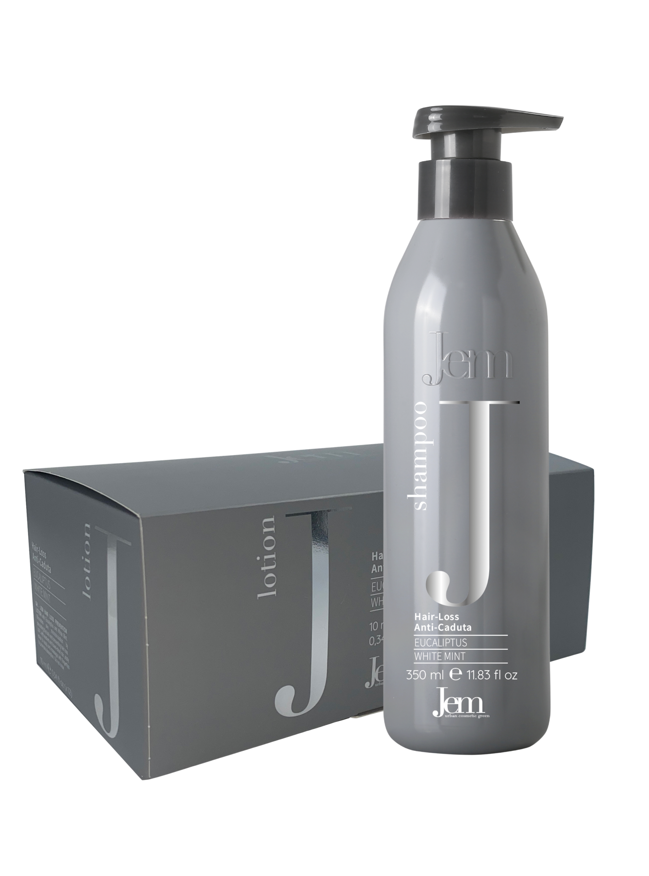 JEM HAIR-LOSS hair loss set, shampoo 350ml and conditioner 12x10ml