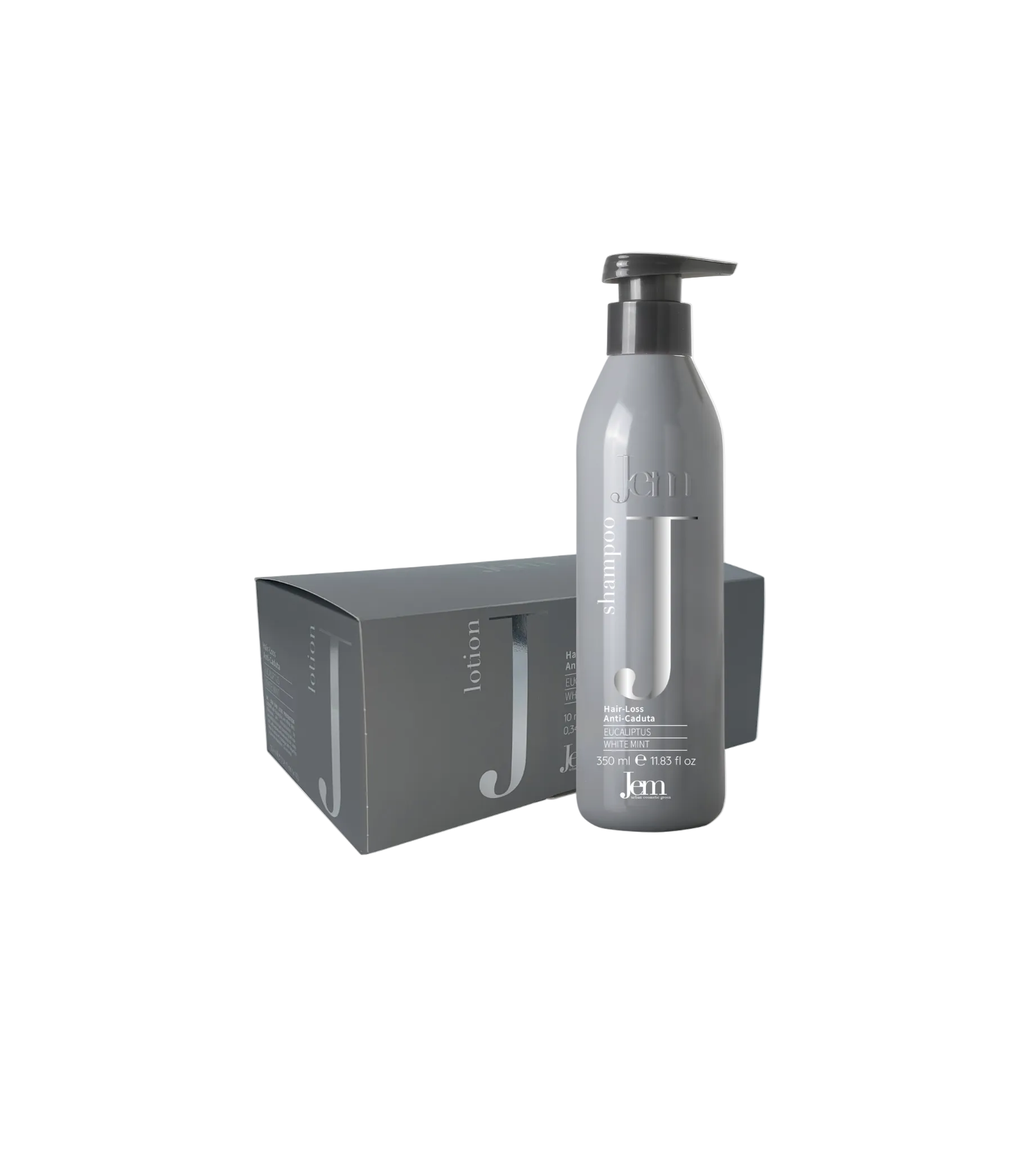 JEM HAIR-LOSS silpniems, slenkantiems plaukams rinkinys, šampūnas 350ml ir kondicionierius 12x10ml