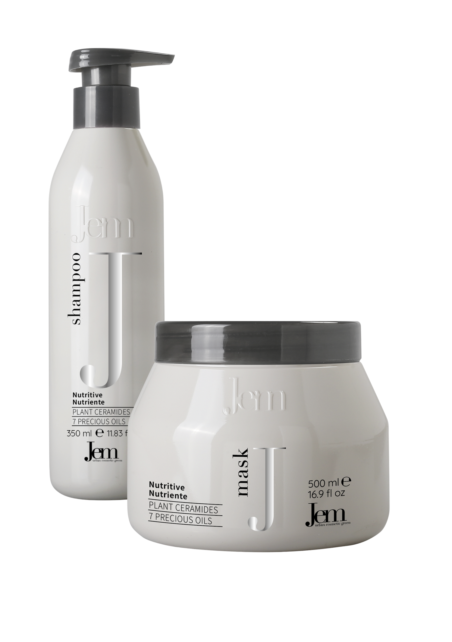 JEM NUTRITIVE maitinamasis rinkinys plaukams, šampūnas 350ml ir kaukė 500ml