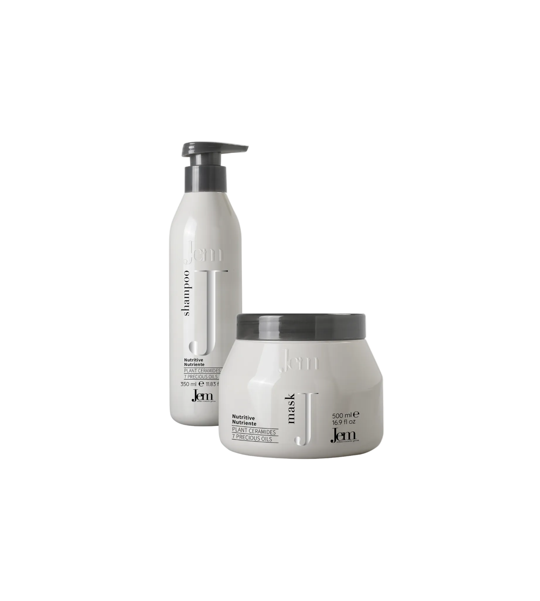 JEM NUTRITIVE maitinamasis rinkinys plaukams, šampūnas 350ml ir kaukė 500ml