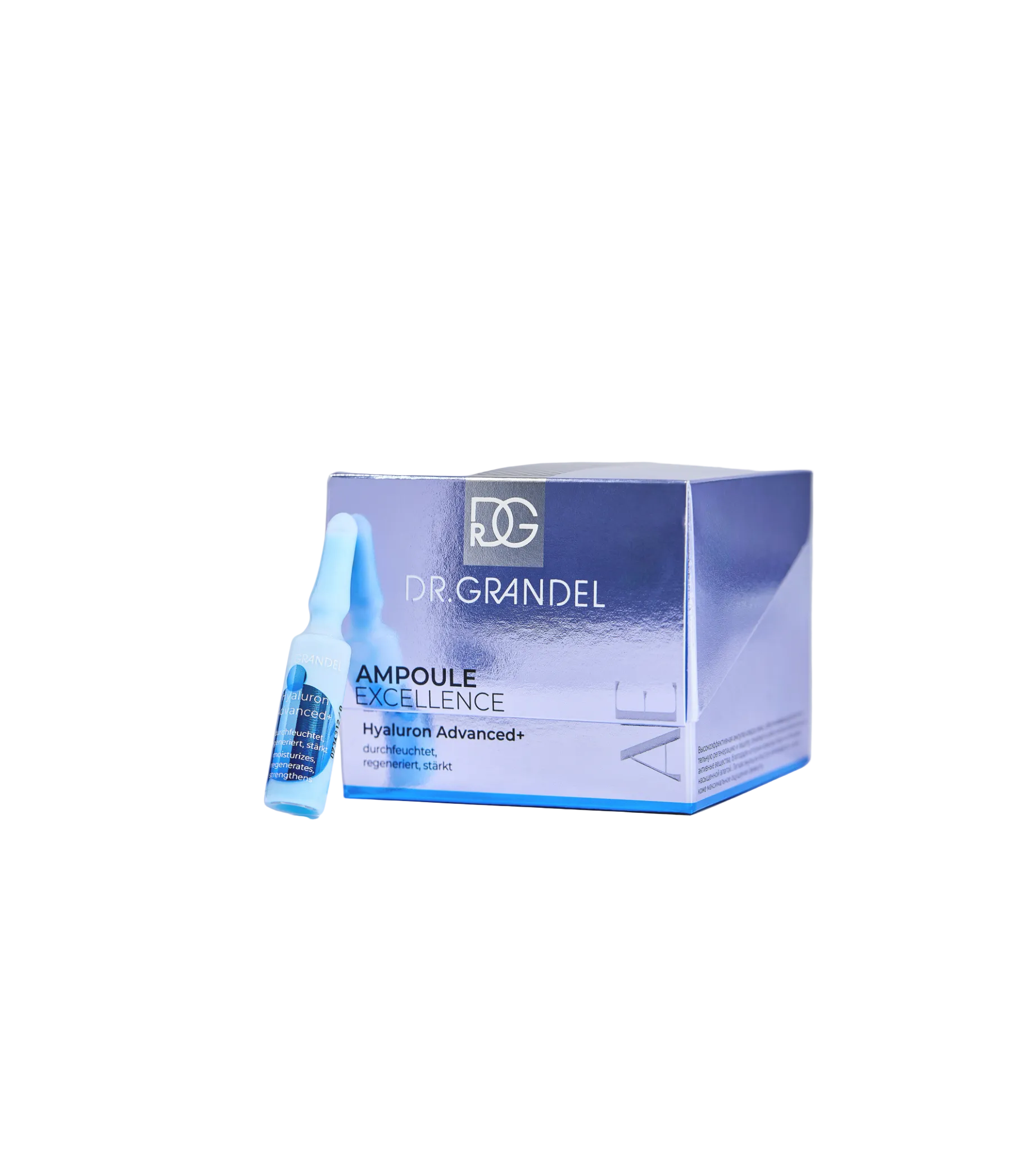 DR. GRANDEL aktyvių ingredientų koncentrato ampulės HYALURON ADVANCED+, 5x3 ml