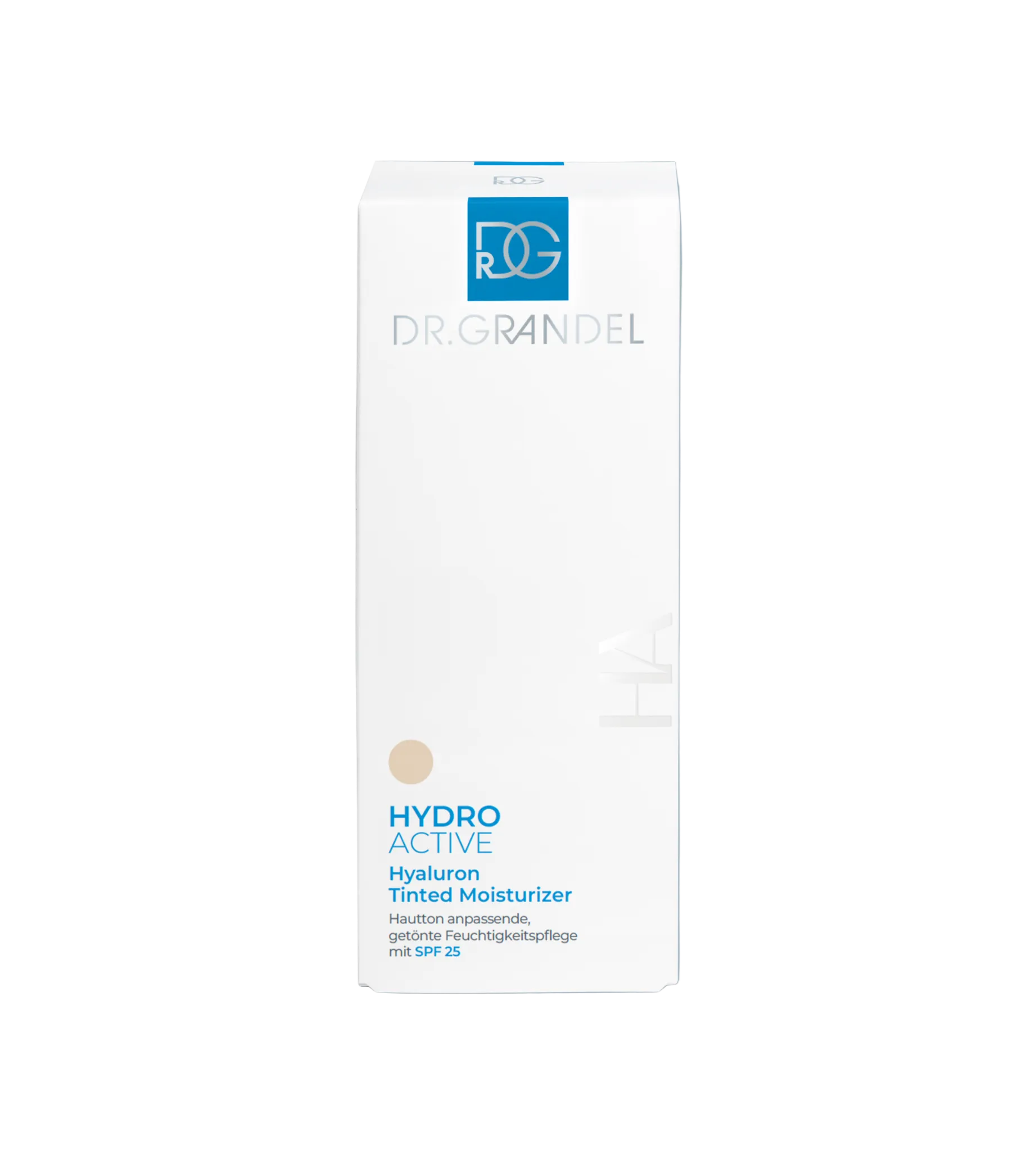 DR. GRANDEL tonuojantis drėkinamasis kremas HYDRO ACTIVE HYALURON TINTED MOISTURIZER SPF25, 30 ml