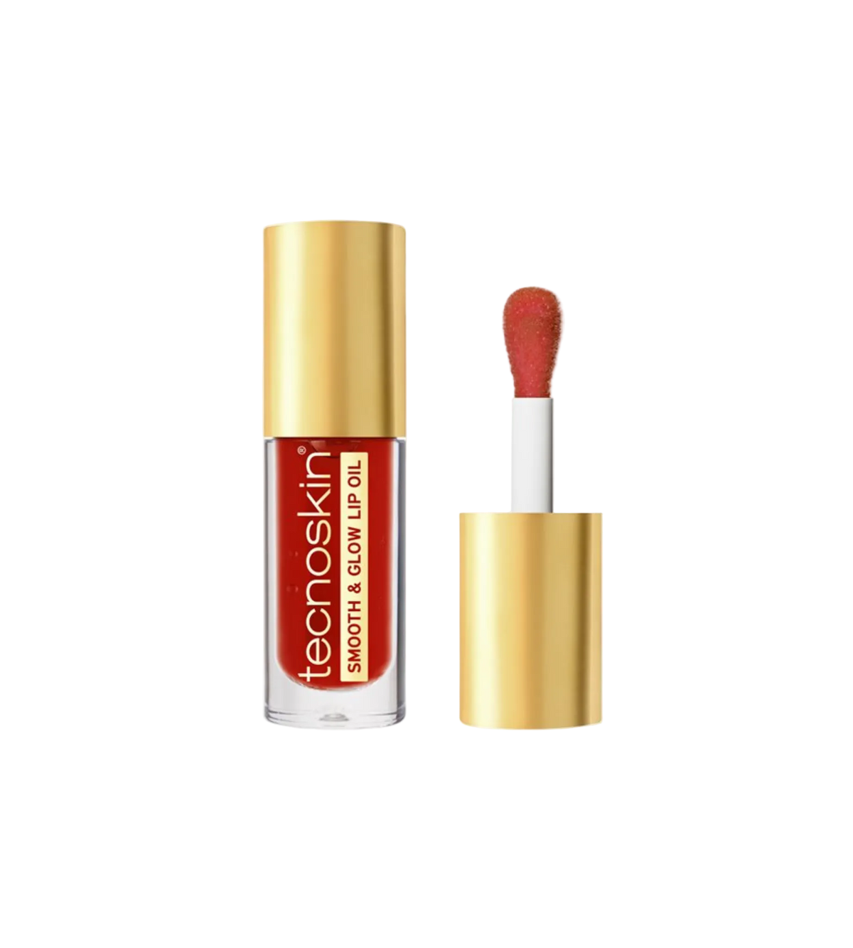Tecnoskin smooth & glow lip oil drėkinantis aliejus lūpoms braškių skonio