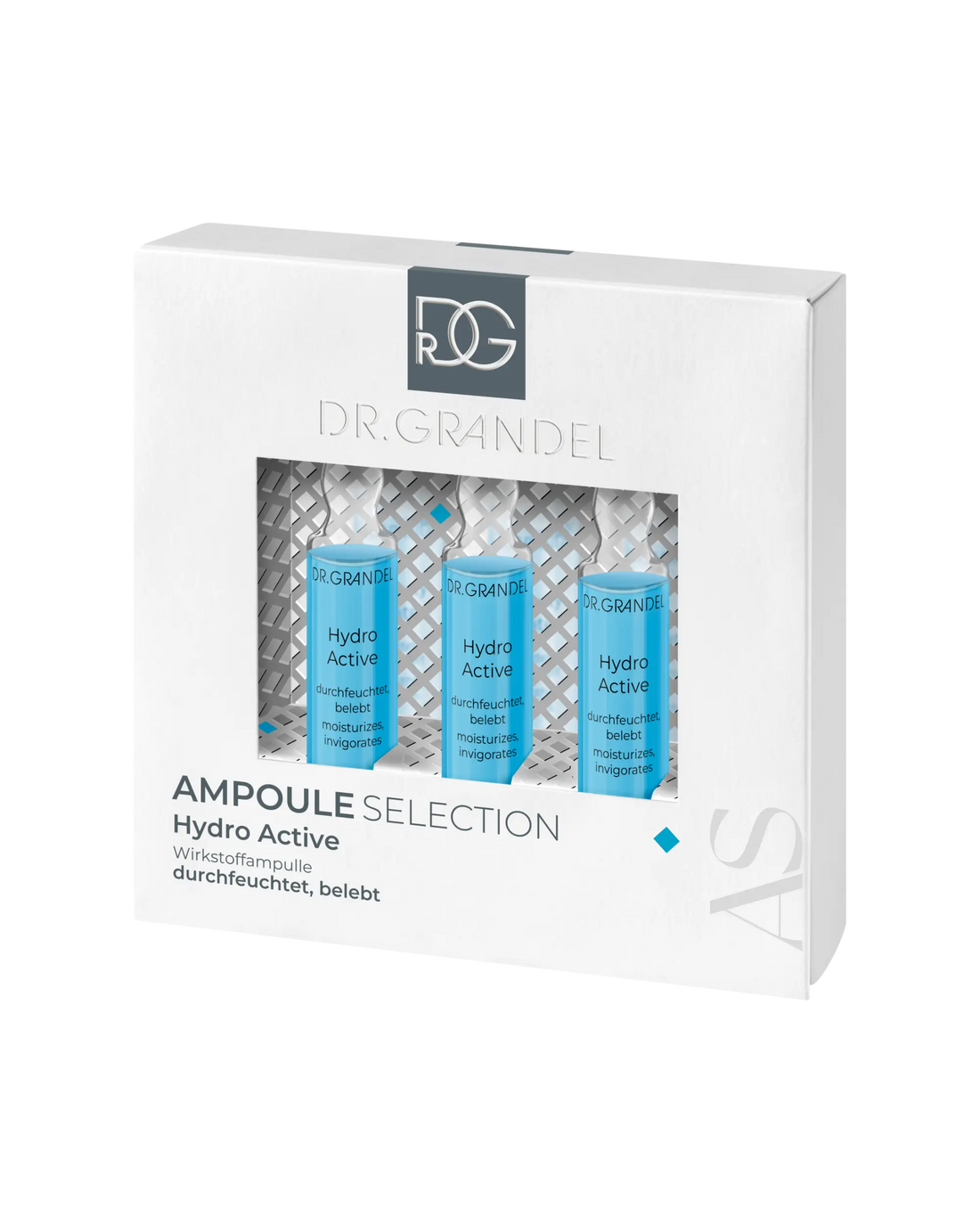 DR. GRANDEL aktyvių ingredientų koncentrato ampulės HYDRO ACTIVE, 3x3 ml