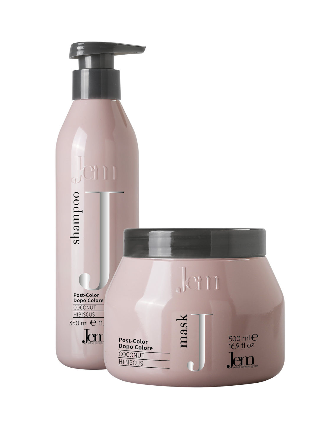 JEM POST COLOR dažytiems plaukams rinkinys, šampūnas 350ml ir kaukė 500ml