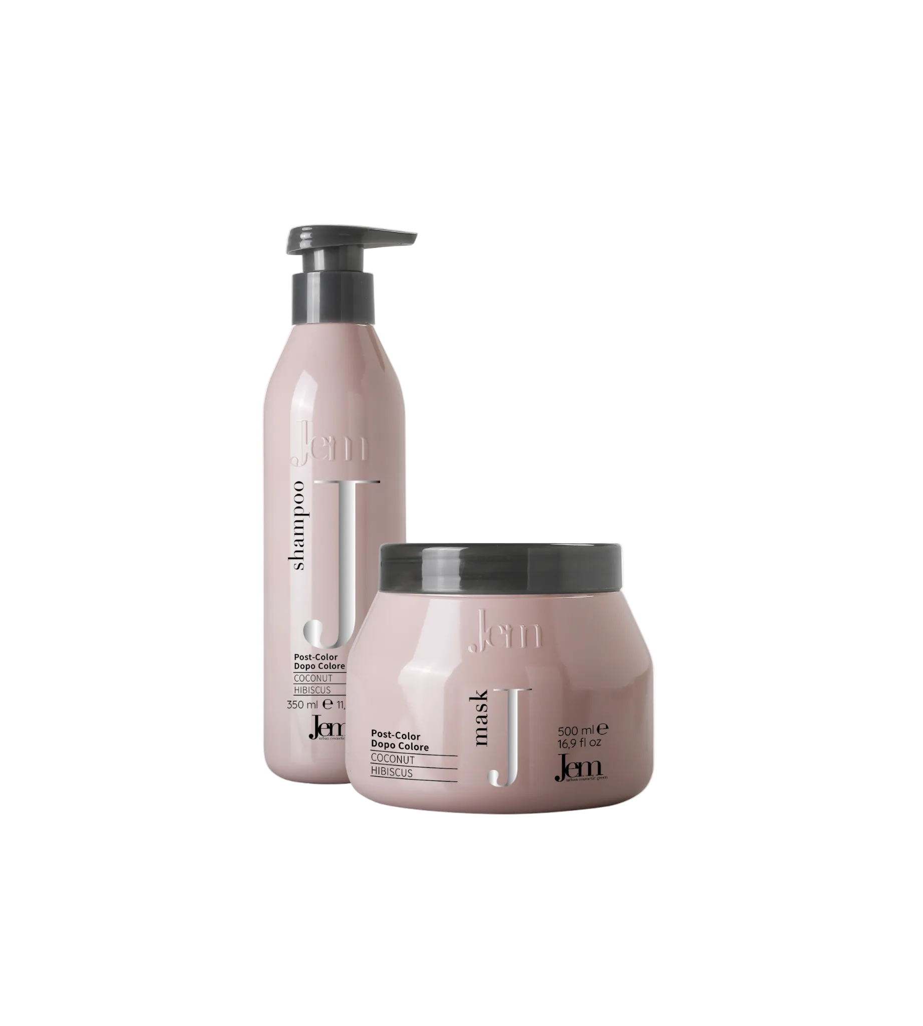 JEM POST COLOR dažytiems plaukams rinkinys, šampūnas 350ml ir kaukė 500ml