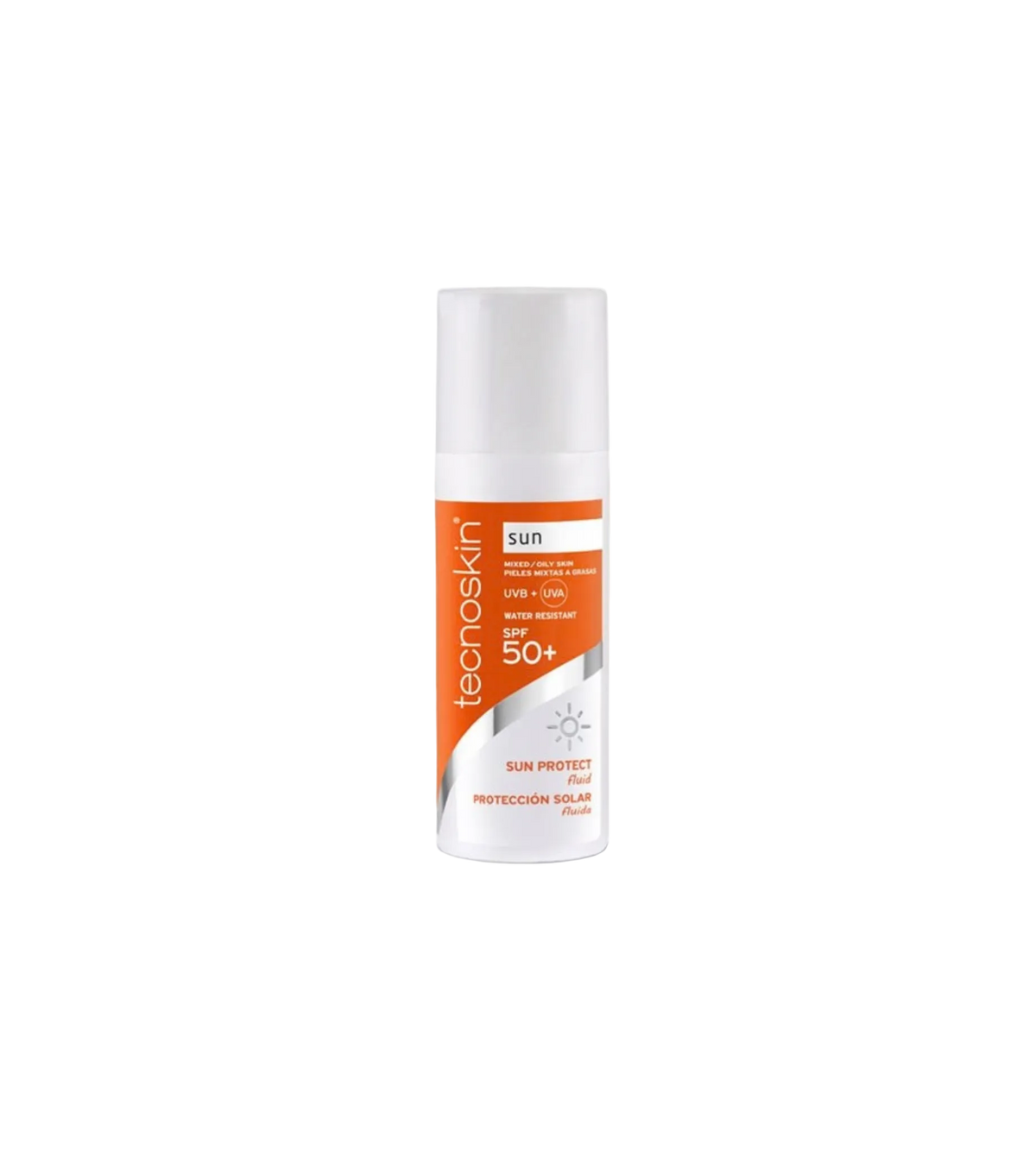 TECNOSKIN apsauginis veido kremas nuo saulės – skirtas į spuogus linkusiai ir riebiai odai SUN PROTECT FLUID 50+